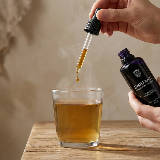 Shiitake dvigubo ekstrakto tinktūra