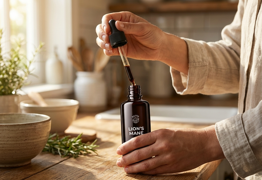 Lion's Mane dvigubo ekstrakto tinktūra